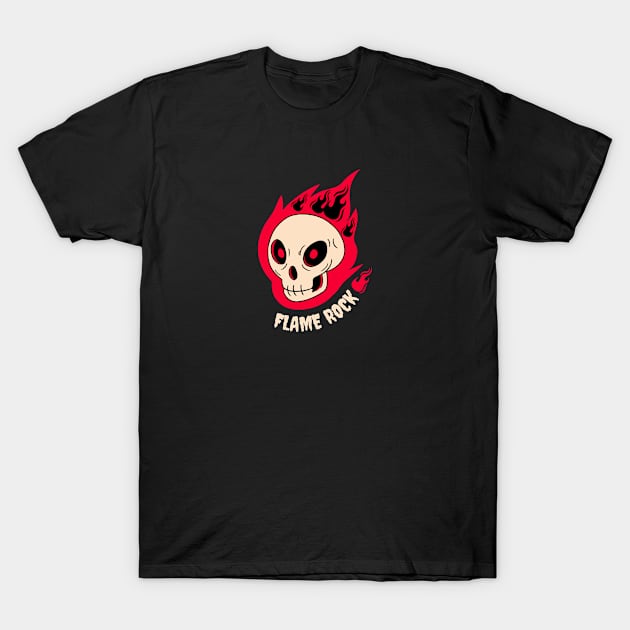 Black and Red Dark Rock Music Band T-Shirt by modrenmode